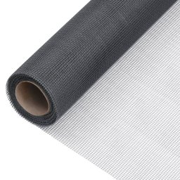 Gossi plasa de sarma, gri, 80x2000 cm, fibra de sticla
