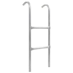 Gossi scara de trambulina cu 2 trepte, argintiu, 72 cm, otel