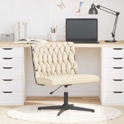 Gossi scaun de birou pivotant, crem, material textil