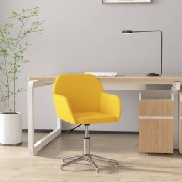 Gossi scaun de birou pivotant, galben deschis, material textil