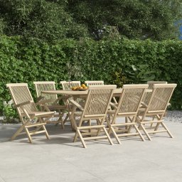 Gossi scaune de gradina pliante 8 buc. gri 56x61x89 cm lemn masiv tec