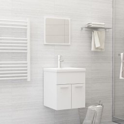 Gossi set mobilier de baie, alb, lemn prelucrat