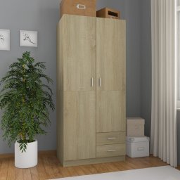 Gossi sifonier, stejar sonoma, 80x52x180 cm, lemn prelucrat