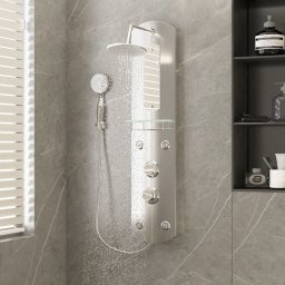 Gossi unitate panou de dus, arginitiu, 25x43x110 cm