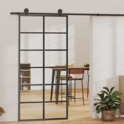 Gossi usa glisanta cu set feronerie, 90x205 cm, sticla esg/aluminiu