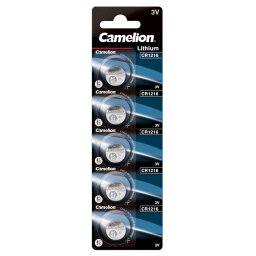Baterie litiu CR1216 3V 29mAh, blister 5 bucati, Camelion
