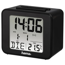HAMA 186304 CUBE digital ceas cu alarmă negru