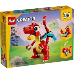 LEGO® Creator 31145 - Dragon rosu (3:1)