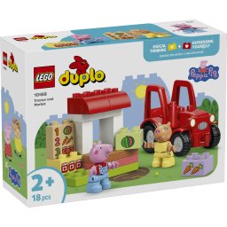 LEGO DUPLO - Tractor și piață 10468, 18 piese