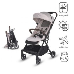 Carucior sport cu pliere automata si copertina cu protectie UV50 Coccolle Melia Pearl Mist