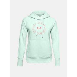 Under Armour Rival Fleece Metallic Hoodie-BLU Sweatshirt