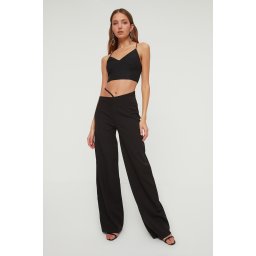 Pantaloni dama Trendyol Black