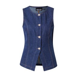 PIECES Vestă 'PCFABIA' albastru denim