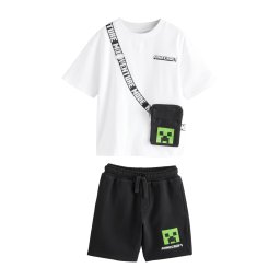 Next Set 'Minecraft' verde neon / negru / alb