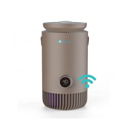 Purificator si Umidificator AlecoAir PU30 NUO Coffee, WiFi, Capacitate Umidificare 400 ml/h, True HEPA H13, Lampa UV-C, Ionizare