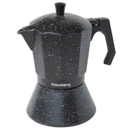 Cafetiera moka Klausberg KB 7160, 9 cesti, Inductie, Negru
