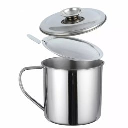 Recipient depozitare ulei folosit Kinghoff KH 1726, 1.2 L, Strecuratoare, 12.5х11.5 cm, Inox