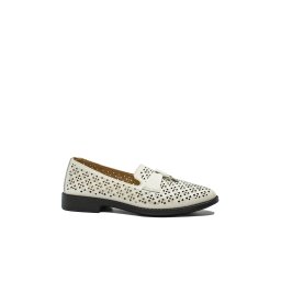 Pantofi casual Karisma, bej din piele naturală cu perforații OTR60019-37 EU