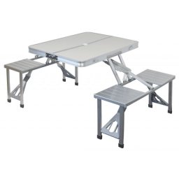 Set masa + scaune 4 persoane Ravenna Cattara aluminiu pliabil - TT13491