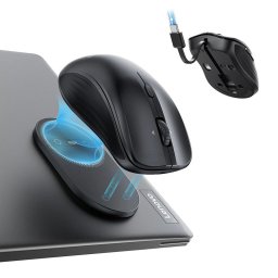 Mouse Mouse fara Fir cu Magnet, 2.4G Wireless, 800/1200/1600/2400/3200/4800DPI, Cablu Type-C - MagMouse (6H0020101) - Black