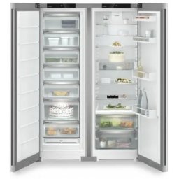 Side-by-Side Combina frigorifica Side by Side Liebherr XRFsf 5225 Plus, BioFresh, NoFrost, 659 l, Display tactil, Sertar Meat & Dairy, VarioSpace, SteelFinish