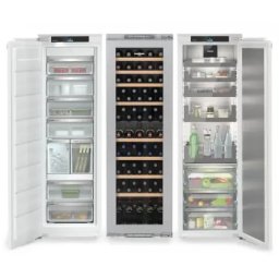 Combina frigorifica incorporabila Side by Side IXRFW 5170 Peak, BioFresh, NoFrost, 769 l, Vitrina vinuri, Sertare OpenStage, IceTower, SmartDeviceBox integrat