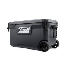 Lada frigorifica pasiva Coleman Convoy 97L gri cu manere si roti balamale metalice 96 x 45 x 48 cm - 2213849