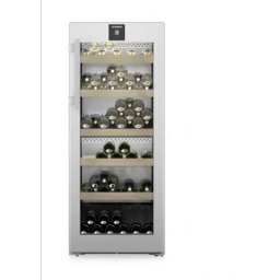 Vitrina de vinuri WPsd 4652, 107 sticle, 272 l, 60 cm, 2 zone, HumiditySelect, UVProtect Plus, Raft din lemn, Clasa F