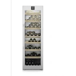 Vitrina de vinuri WPsd 5252, 155 sticle, 367 l, 60 cm, 2 zone, HumiditySelect, UVProtect Plus, Raft din lemn, Clasa F