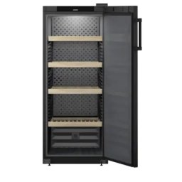 Vitrina de vinuri WSbl 4601 GrandCru, 166 sticle, 323 l, EasyFill, HumiditySelect, SelfClosing Door, TempProtect Plus, Clasa E