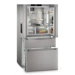 Combina frigorifica French Door MBsddi 9558 Prime, BioFresh Professional cu HydroBreeze, NoFrost, dozator apa/gheata, 90 cm, 539 l, SmartDevice, Clasa D, SmartSteel