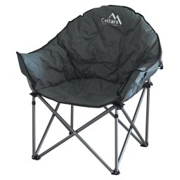 Scaun pliabil camping Cattara Lisboa 80 x 95 x 62cm suparta 120kg antracit - TT13473