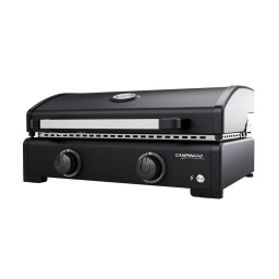 Plancha pe gaz Campingaz Onyx 2 2 arzatoare 6 kW fonta emailata aprindere electronica - 2218080