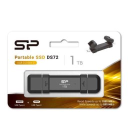 Memorie USB Ultra Fast SSD ,Silicon Power Dual interfaceA+C1050/850MB/s Aluminium + Plastic, Black