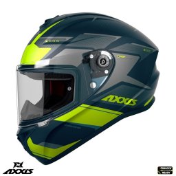 Casca Axxis Draken S Sunray - Integrală, gri/verde fluor mat, ECE 22.06