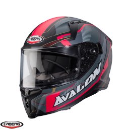 Casca Caberg Avalon X SV Optic - Integrală, negru/gri/rosu, Ochelari soare incluși, ECE 22.06