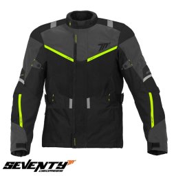 Geaca Seventy SD-JT83 barbati iarna negru/galben fluor