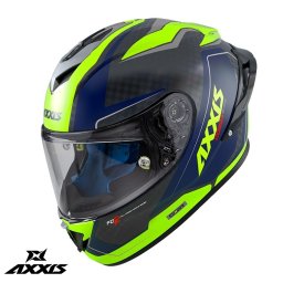 Casca Axxis Cobra Rage - Integrală, galben fluor lucios