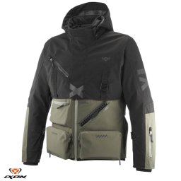 Geaca moto Ixon Etna MS - barbati, vara/iarna, impermeabila, touring/adventure, khaki/negru