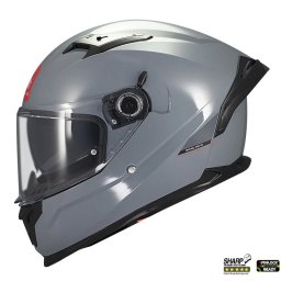 Casca MT Helmets Braker SV - Integrală, gri lucios, Ochelari soare incluși, ECE 22.06