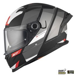 Casca MT Helmets Braker SV Chento - Integrală, gri mat, Ochelari soare incluși, ECE 22.06