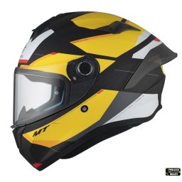 Casca MT Helmets Targo S Kay - Integrală, galben mat, ECE 22.06