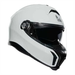Casca AGV Tourmodular - Flip-up, alb mat, Pinlock și ochelari soare incluși, ECE 22.06