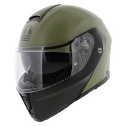 Casca AGV Streetmodular - Flip-up, verde pastel/negru mat, Pinlock și ochelari soare incluși, ECE 22.06