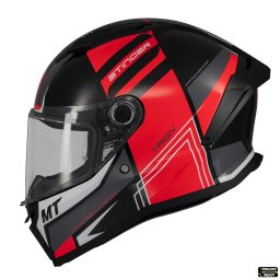 Casca MT Helmets Stinger 2 Tron - Integrală, negru/rosu lucios, ECE 22.06