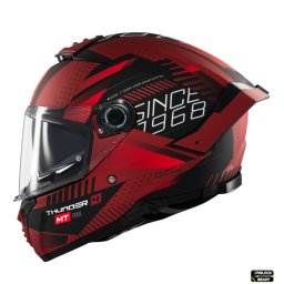 Casca MT Helmets Thunder 4 SV Luminence - Integrală, rosu mat, Ochelari soare incluși, ECE 22.06