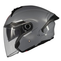 Casca MT Helmets Cosmo SV - Open face, gri lucios, Ochelari soare incluși, ECE 22.06