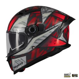 Casca MT Helmets Braker SV Fury - Integrală, rosu lucios, Ochelari soare incluși, ECE 22.06