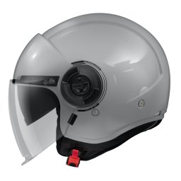 Casca MT Helmets Viale SV S - Open face, gri lucios, Ochelari soare incluși, ECE 22.06