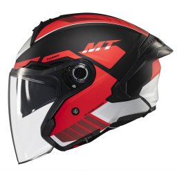 Casca MT Helmets Cosmo SV Cruiser - Open face, rosu mat, Ochelari soare incluși, ECE 22.06